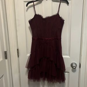 Maroon formal mini dress Size 11